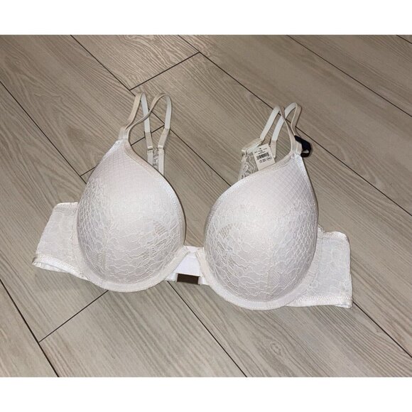 aerie Other - Aerie Plunge Bra Lace Padded Underwire Womens 38C Ivory New